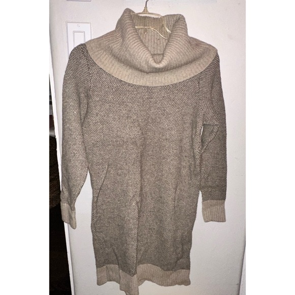 Cynthia Rowley Lambswool, Cowl Neck Sweater Dress, Size Medium - Picture 8 of 14